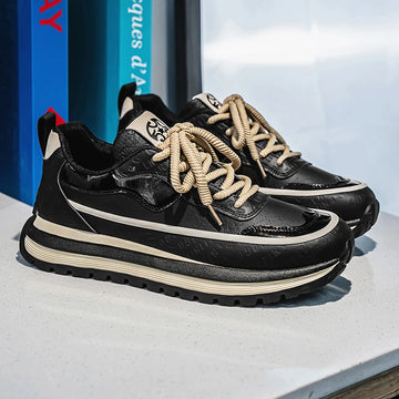 Casual Sneaker Loafers Men's Sneakers Male Sneakers Thick Bottom Shoes for Men Sports and Leisure Soft and Comfortable Non-Slip